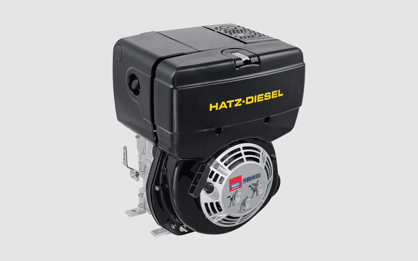 Silnik Hatz Diesel 1B40 w zagęszczarce Weber CR 7